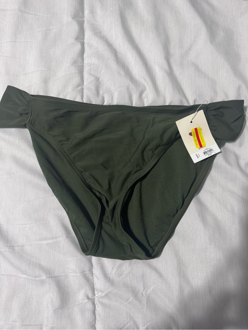SO Olive Green Swim Bottoms with Side Detail